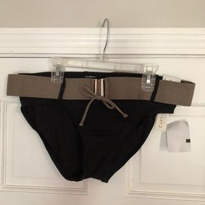 Black Belted Bikini Bottom